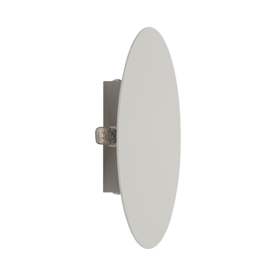 Applique da parete disco bianco 20cm moderna